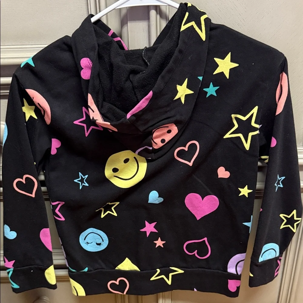 The Children's Place Black Hoodie with Bright Shapes